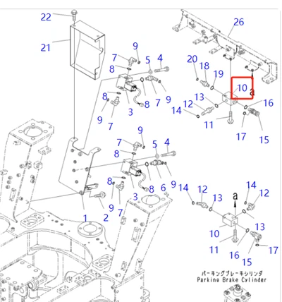 566-43-17430 Válvula de retorno para caminhões basculantes Komatsu
